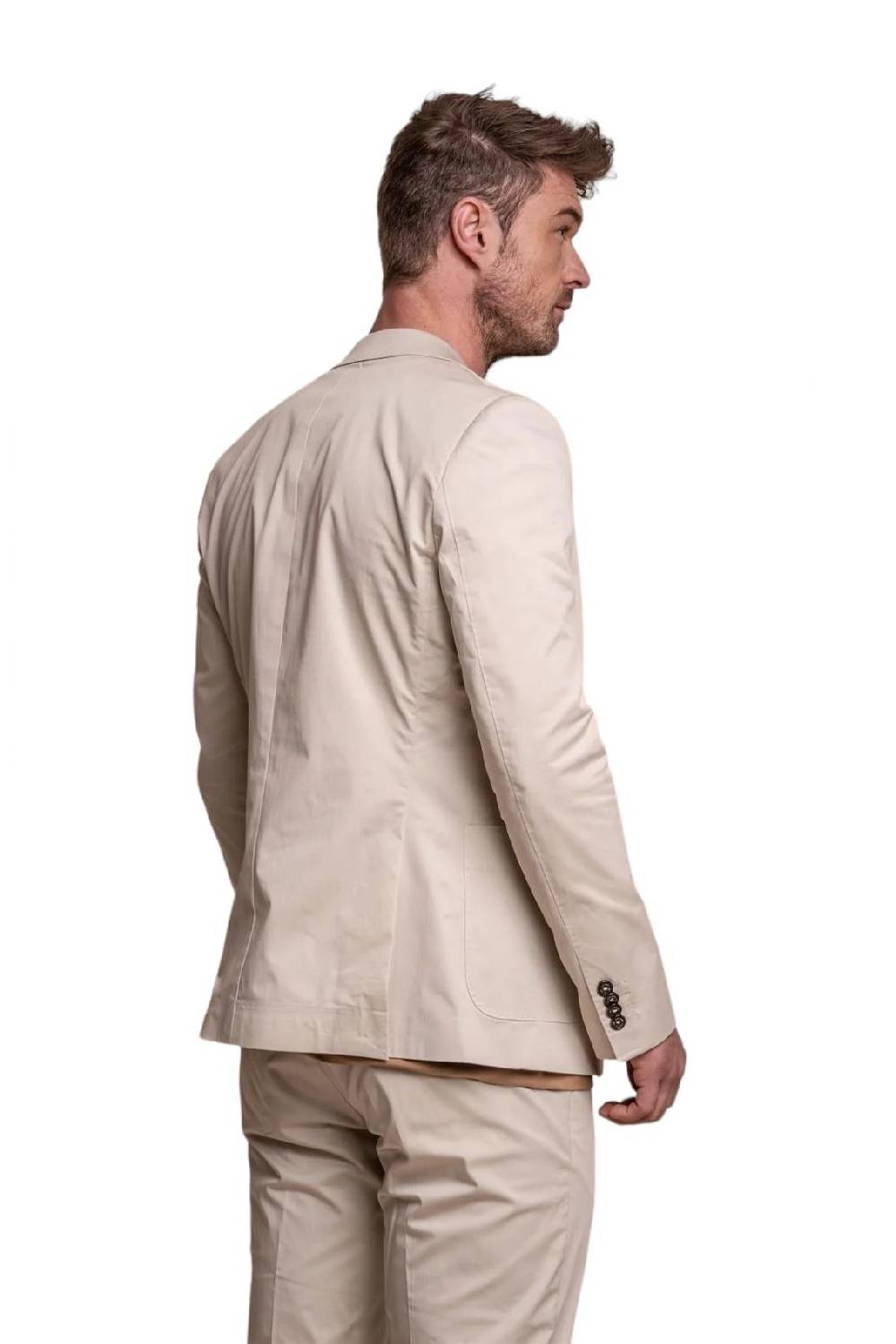 House of Cavani Abito beige cavani in cotone stretch sfoderato In Saldo
