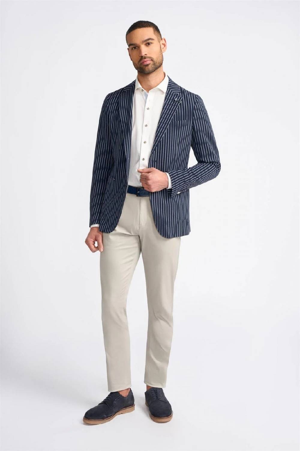 House of Cavani Giacca blazer blu gessata cavani slim fit 2025