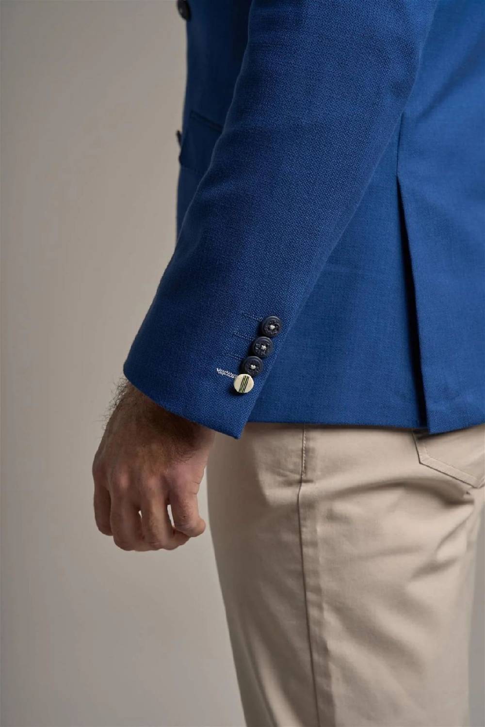 House of Cavani Giacca blu elettrico cavani slim fit a doppiopetto sfoderata Qualità