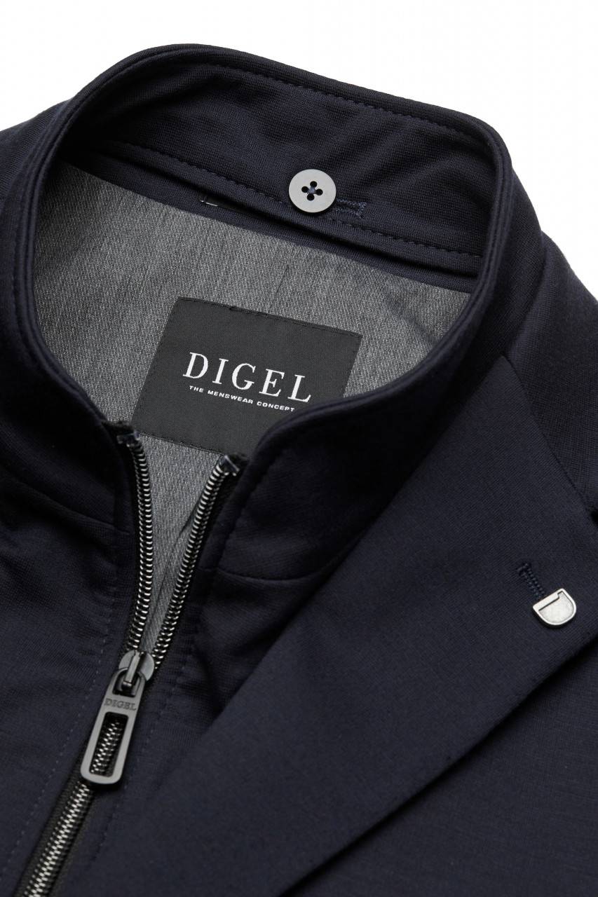 Digel Giacca blu in jersey modern fit digel con pettorina staccabile Qualità Garantita
