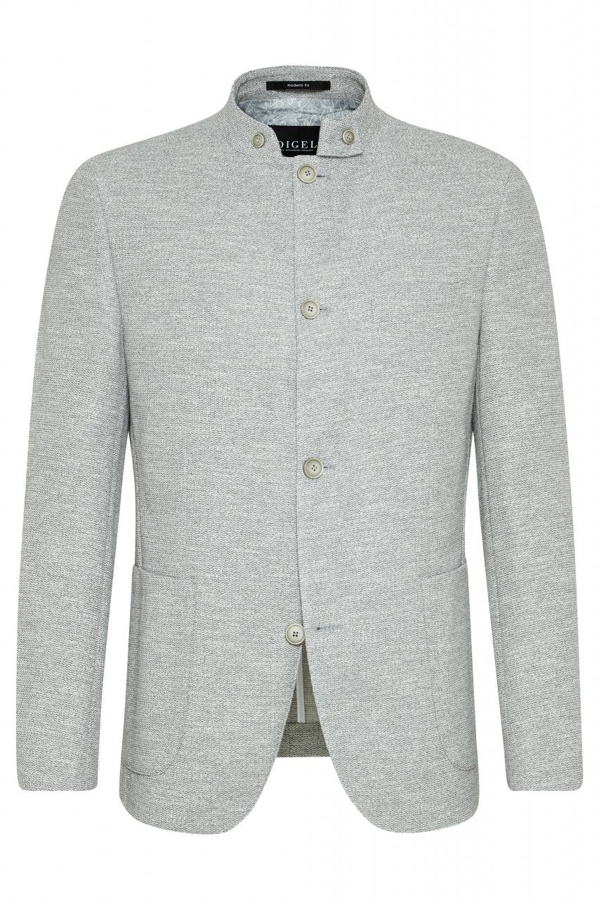 Digel Giacca digel grigio chiaro in jersey modern fit collo coreana Sconto di tempo limitato