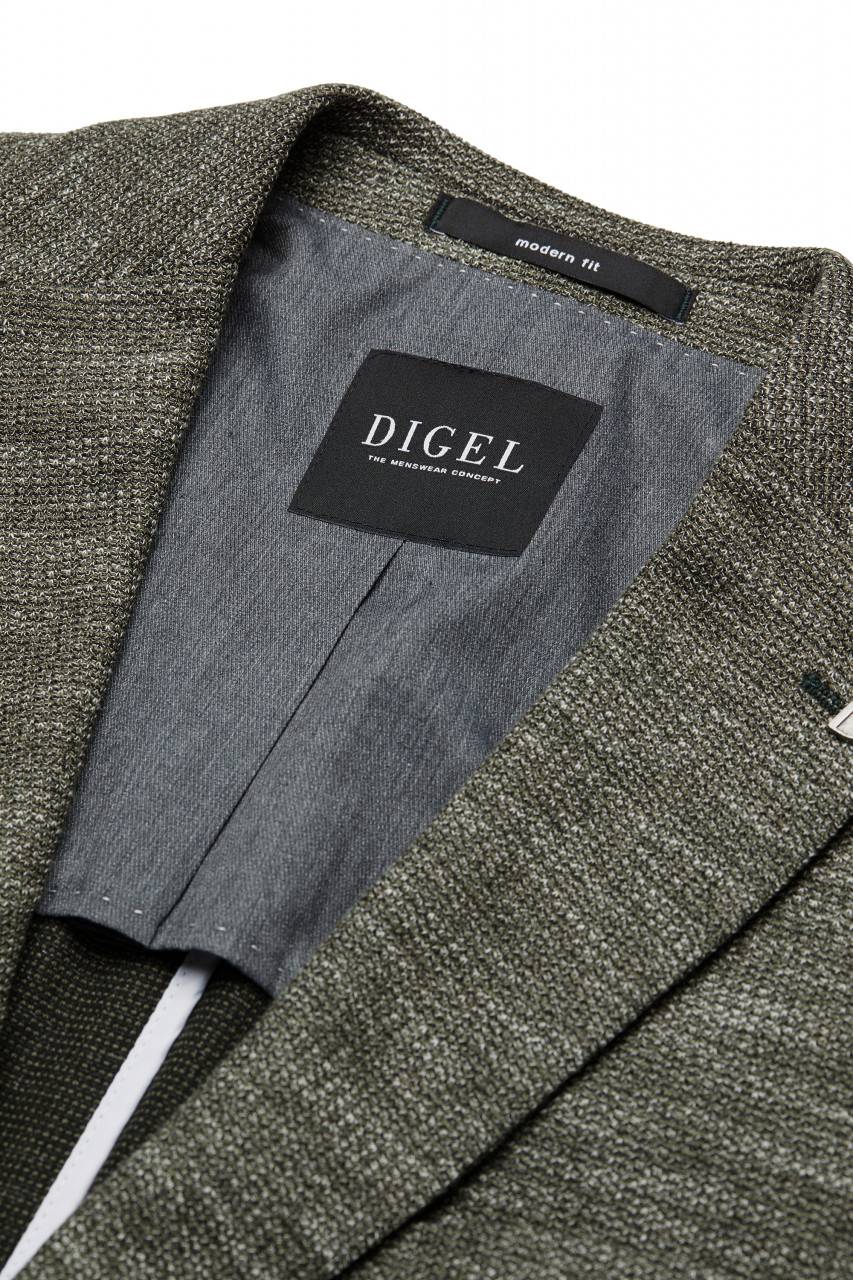 Digel Giacca in jersey verde digel drop sei modern fit Affare Del Giorno