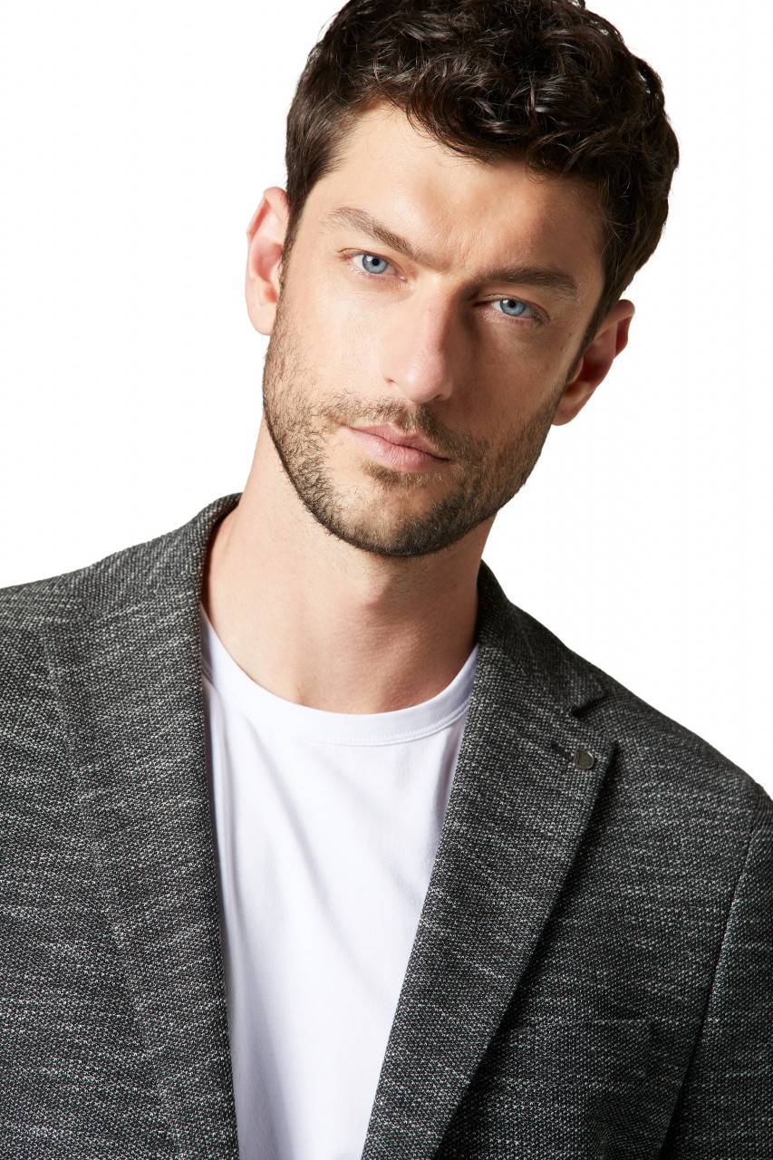 Digel Giacca in jersey grigia digel drop sei modern fit Prezzo Ridotto