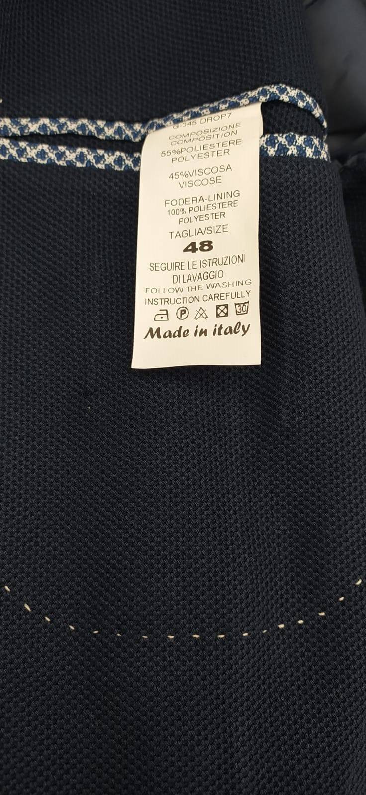 Framer Made in Italy Giacca framer informale bluette sfoderata slim fit Offerta