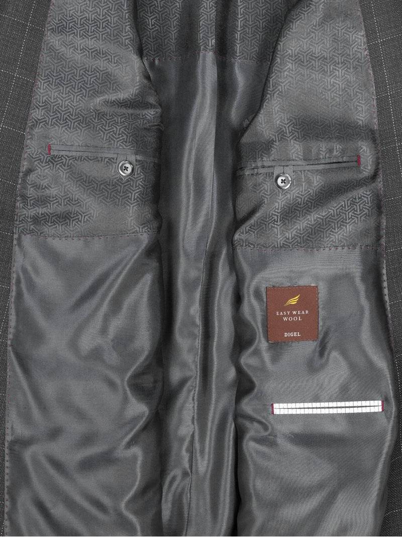 Digel Giacca grigio a quadri digel drop quattro corto Online