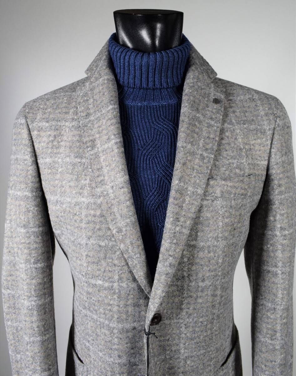 Digel Giacca beige a quadri digel in jersey sfoderata Offerte