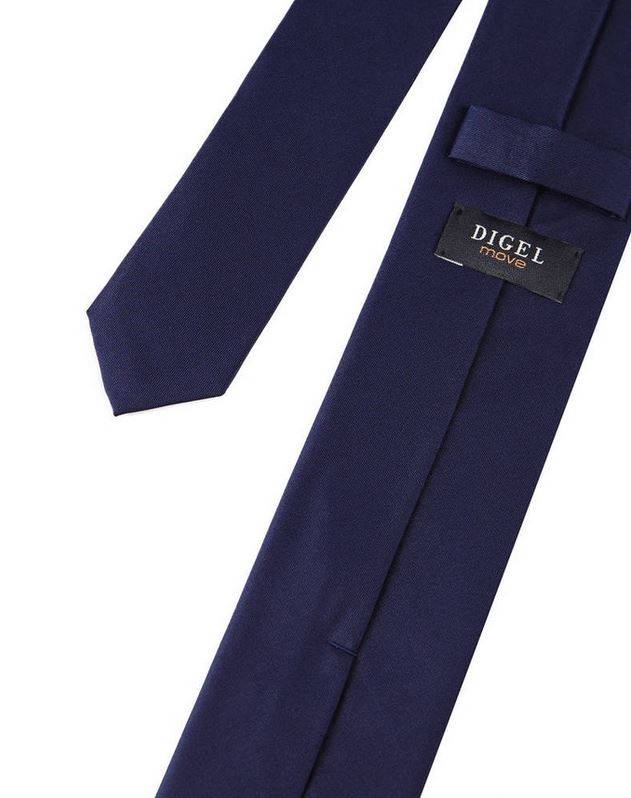 Digel Cravatta digel blu scuro in seta pura Acquista Ora