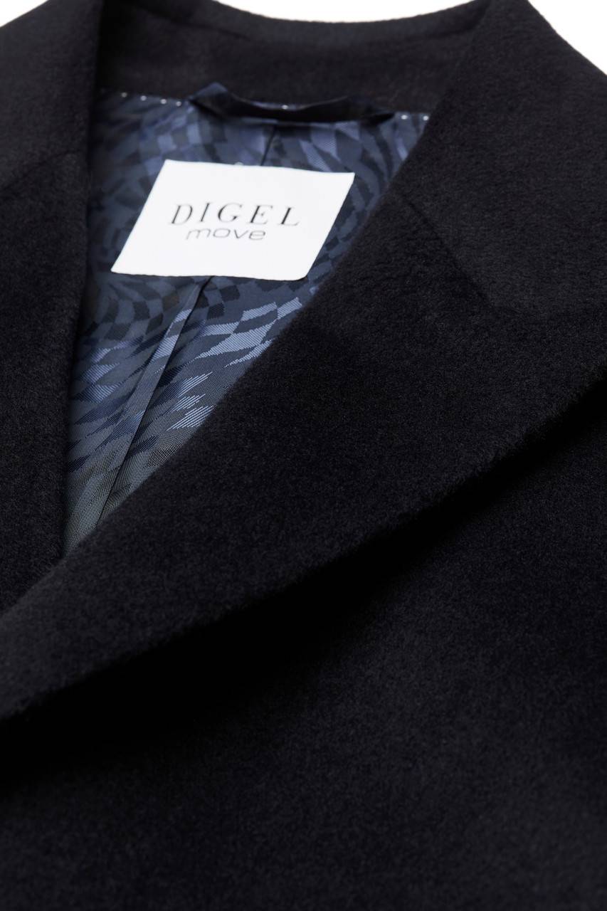 Digel Cappotto digel blu slim fit in misto cashmere Consegna Veloce