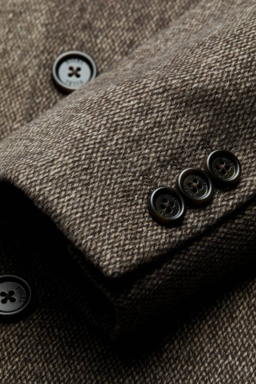 Digel Cappotto marrone digel con pettorina antivento staccabile Sottocosto