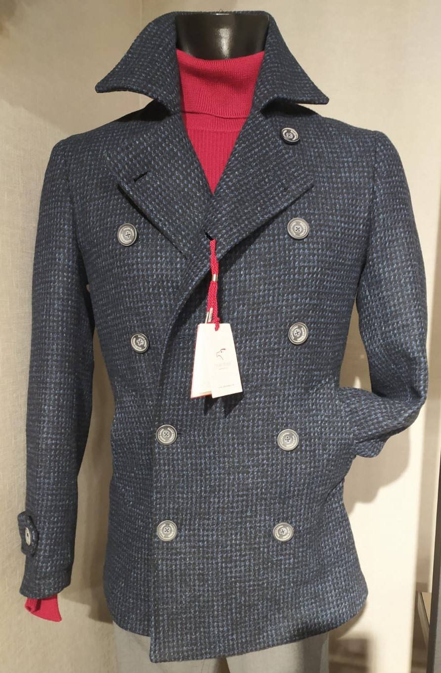 Falko Rosso Peacoat cappotto giaccone moda slim fit falko rosso Offerta