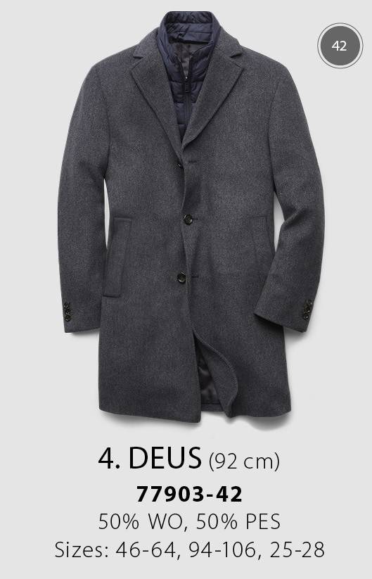 Digel Cappotto grigio scuro digel con pettorina antivento staccabile Enormi sconti