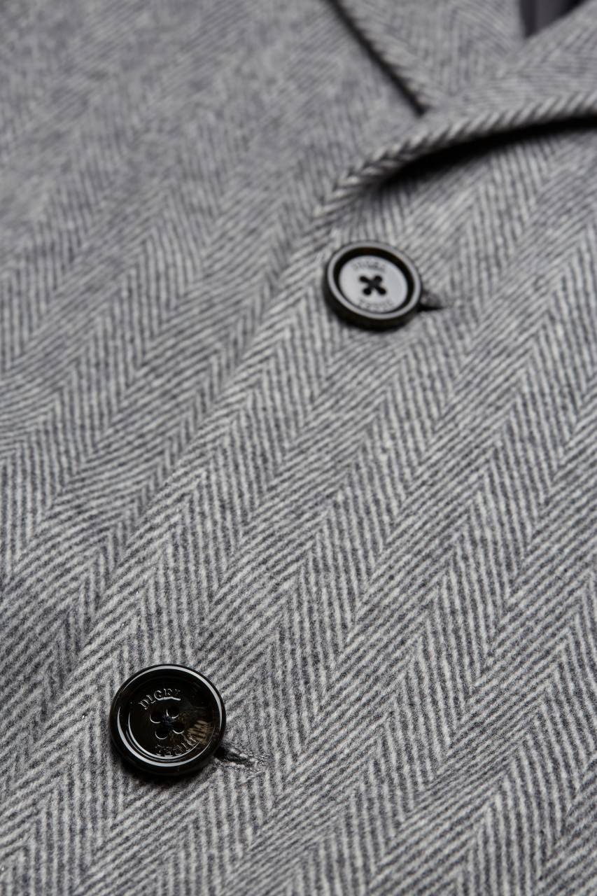 Digel Cappotto spigato grigio chiaro digel Outlet