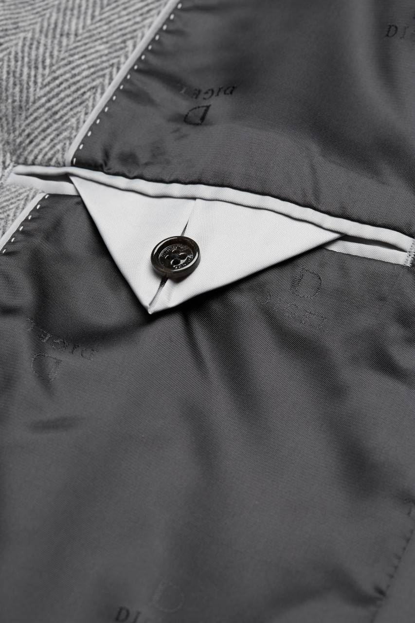 Digel Cappotto spigato grigio chiaro digel Outlet