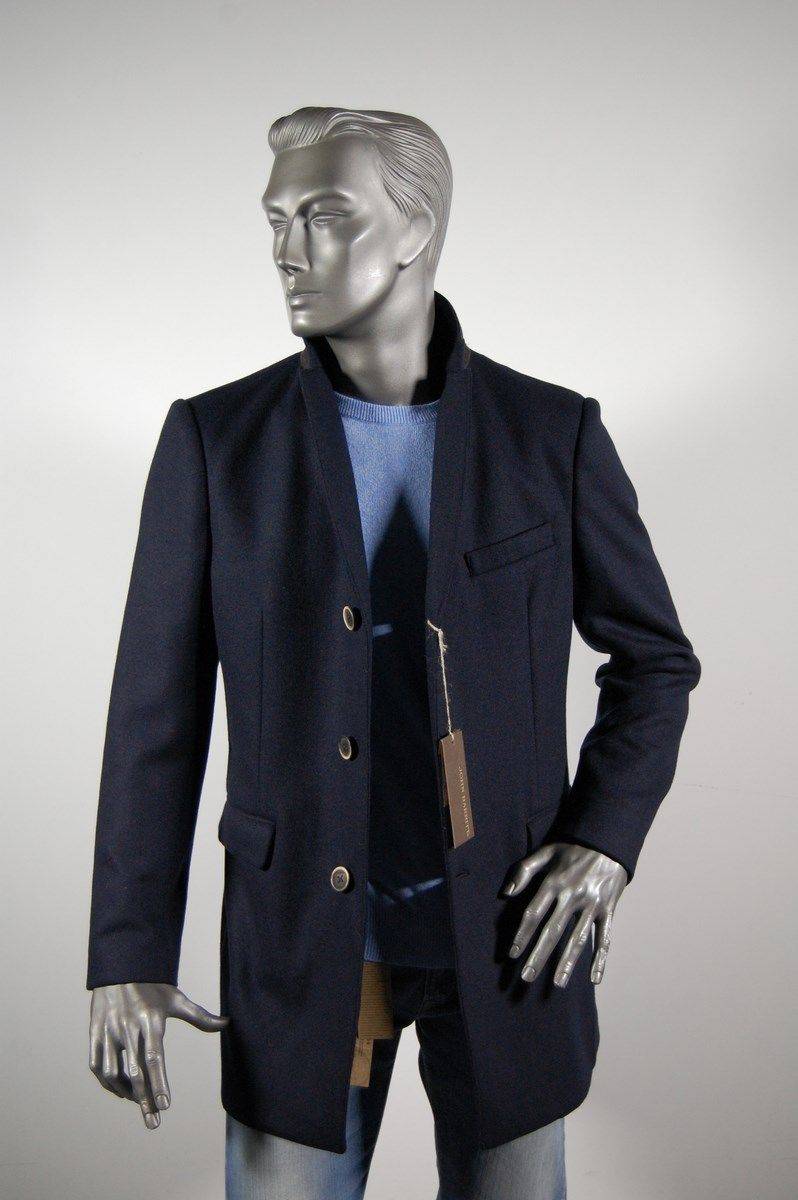 John Barritt Cappotto moda uomo slim fit blu john barritt Hotsell