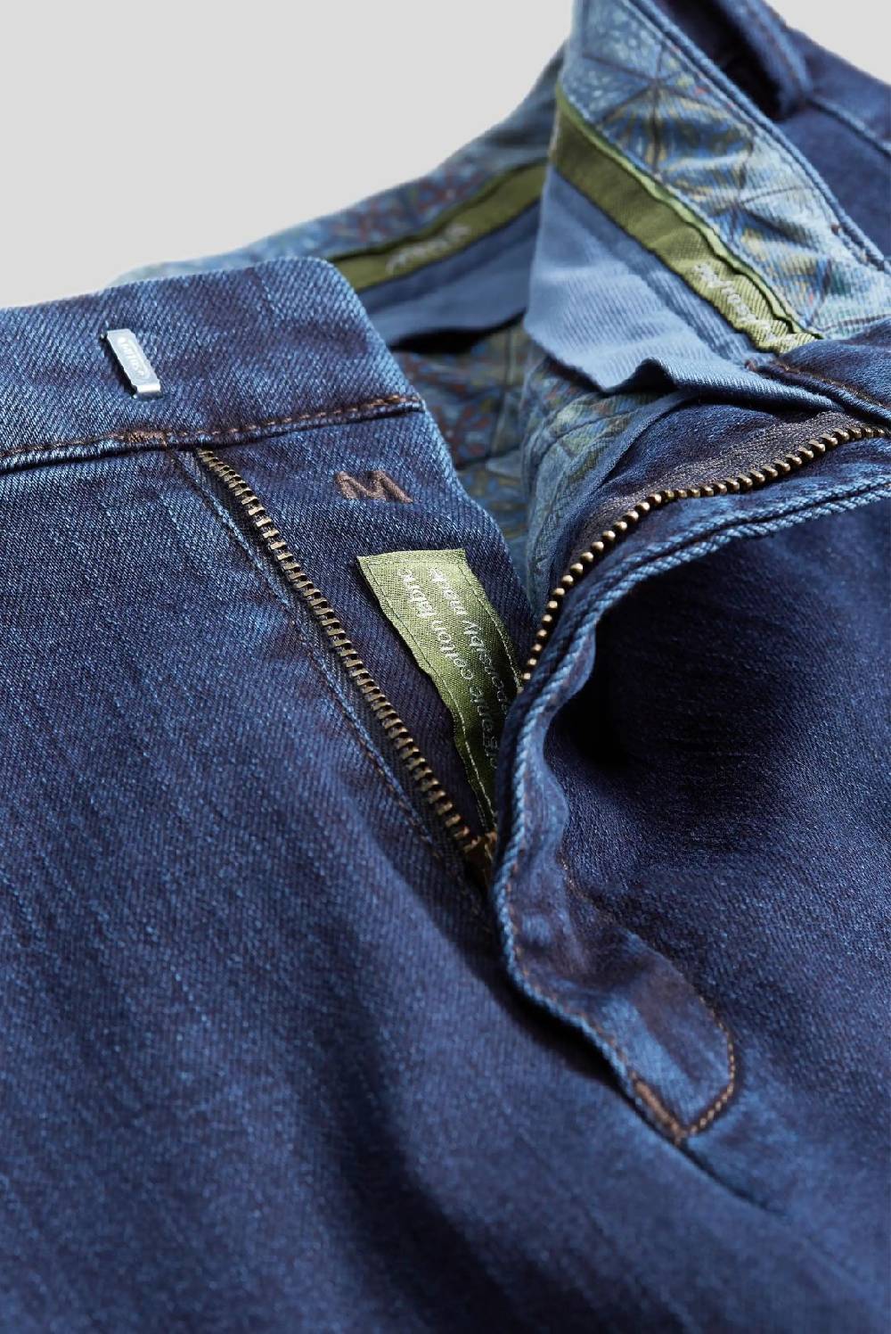Meyer Jeans blu scuro meyer cotone e lana modern fit Vendita Economica