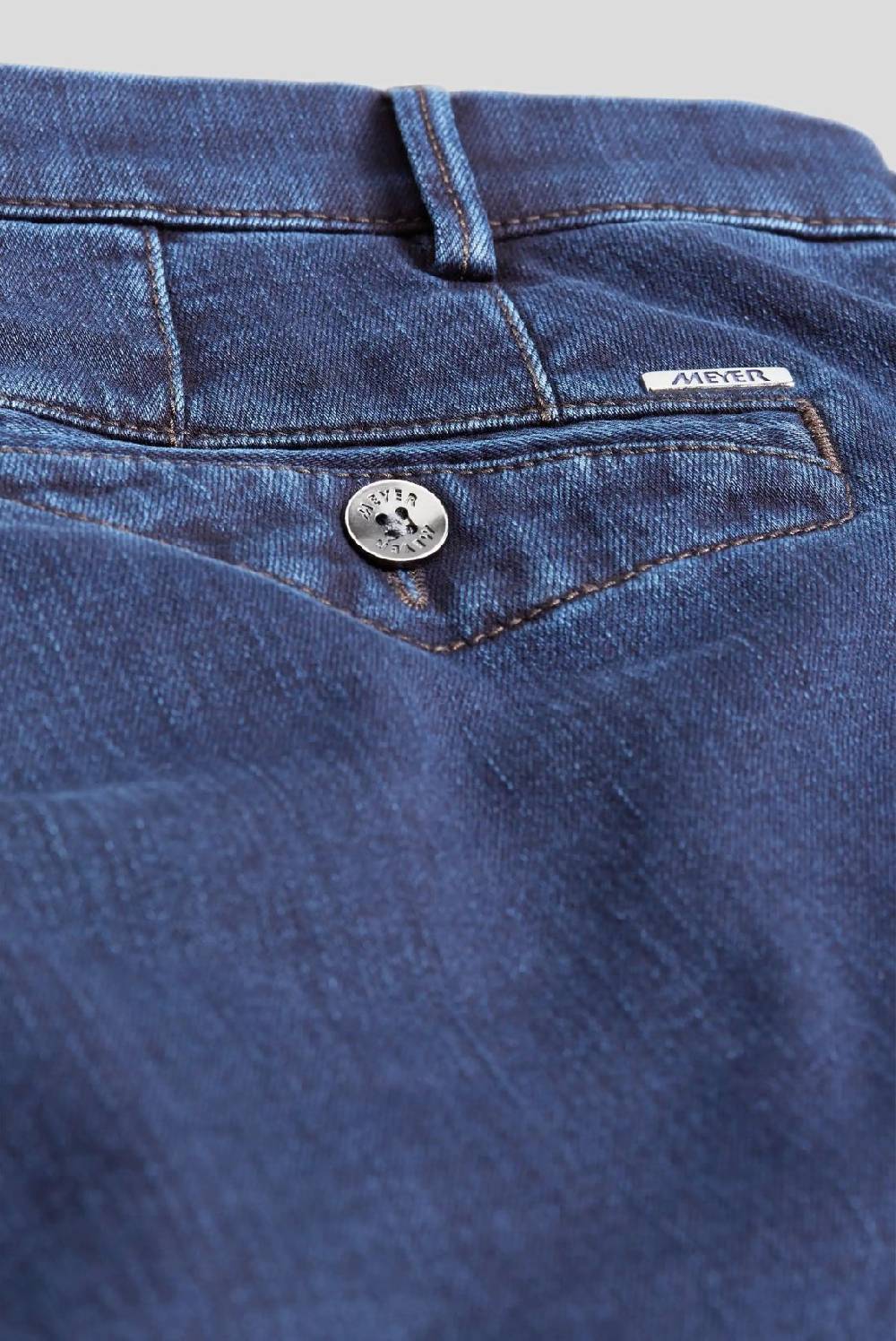 Meyer Jeans blu scuro meyer cotone e lana modern fit Vendita Economica