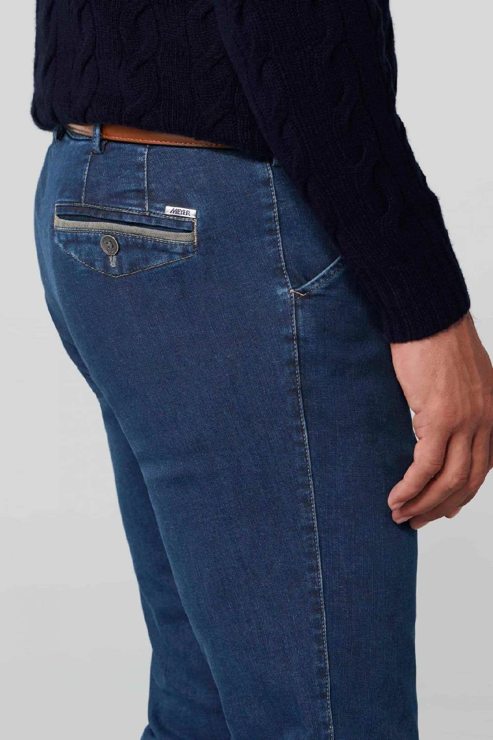 Meyer Jeans blu stone meyer modern fit super stretch Saldi Di Fabbrica