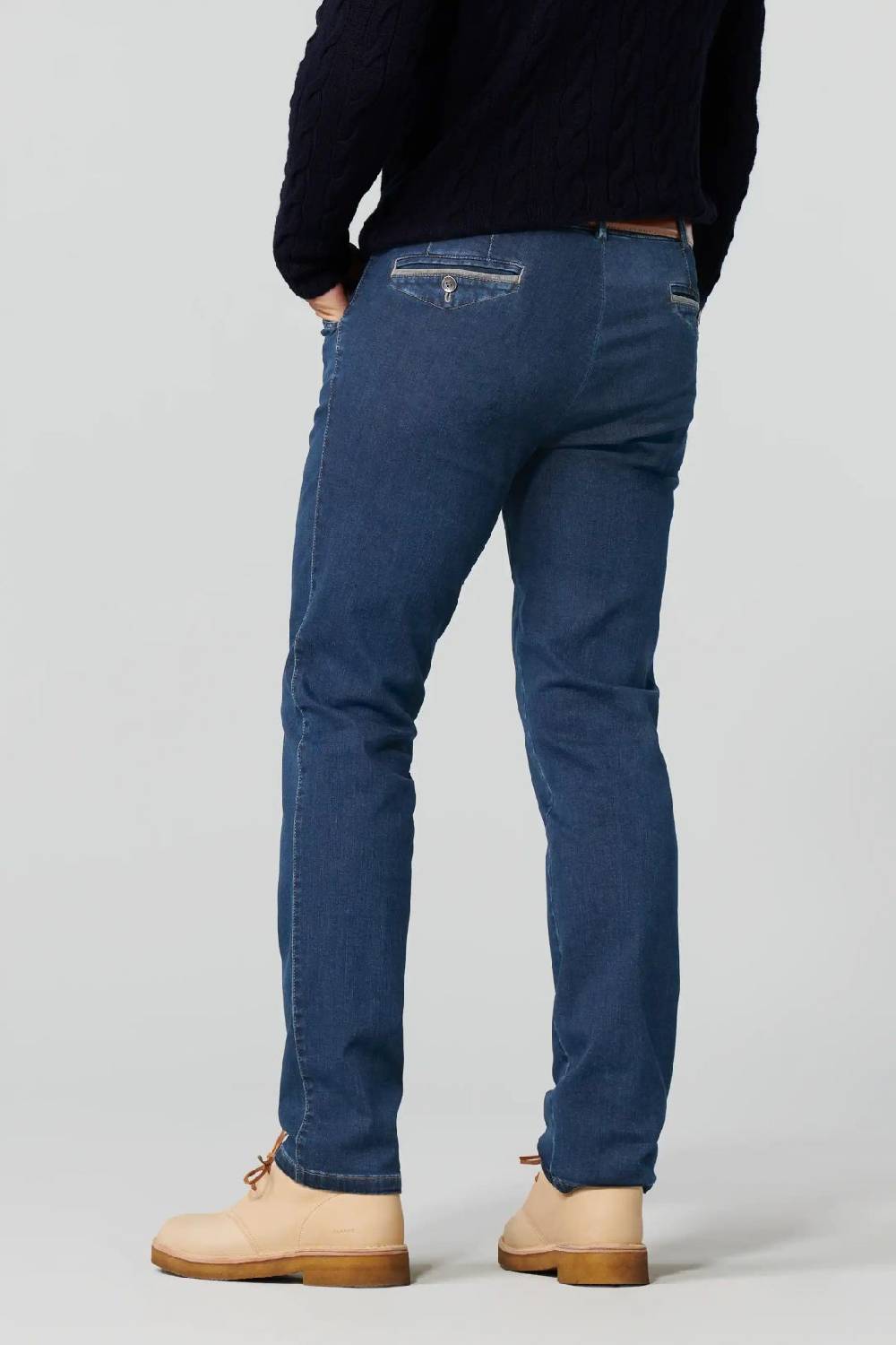 Meyer Jeans blu stone meyer modern fit super stretch Saldi Di Fabbrica