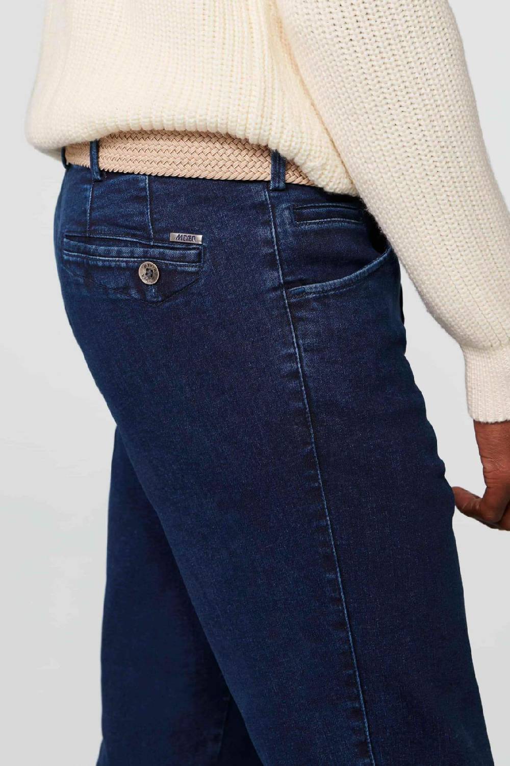 Meyer Jeans meyer blu stone modern fit cotone denim biologico Negozio