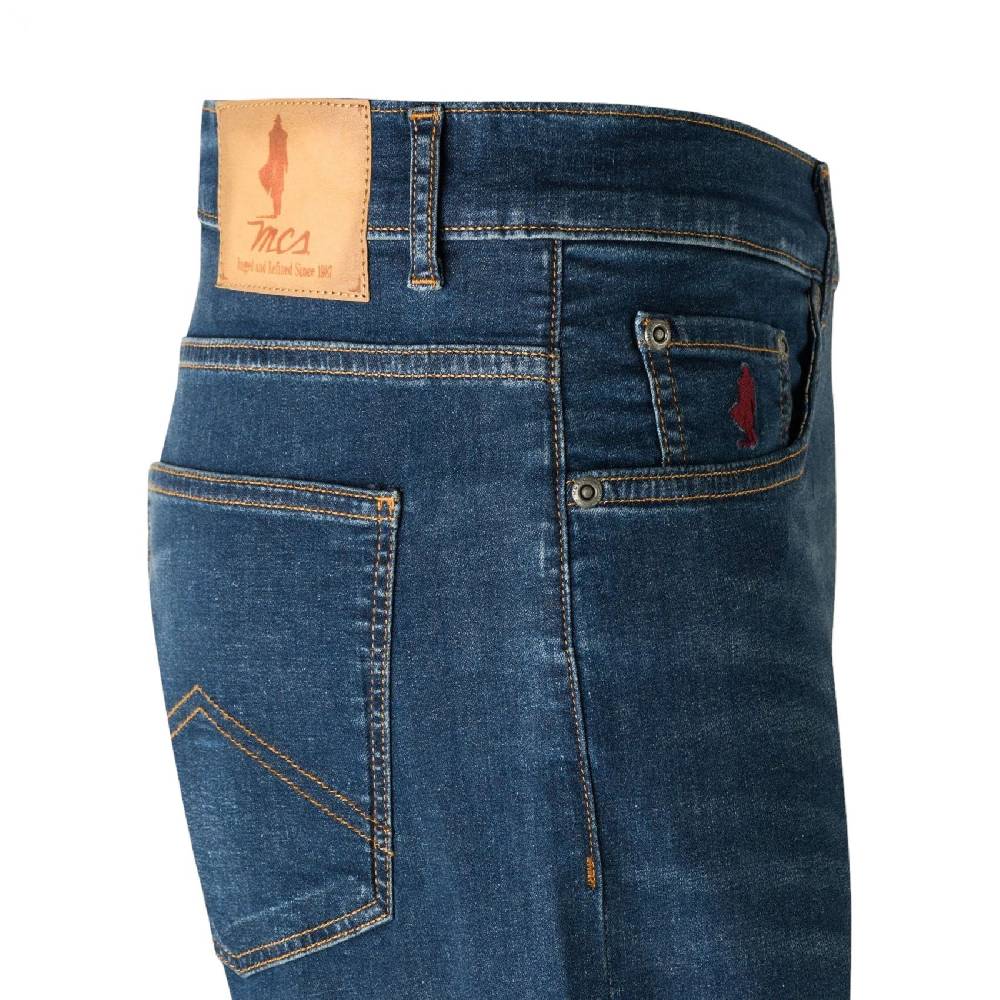 MCS Jeans mcs regular fit lavaggio scuro denim leggero stretch 8oz Italy