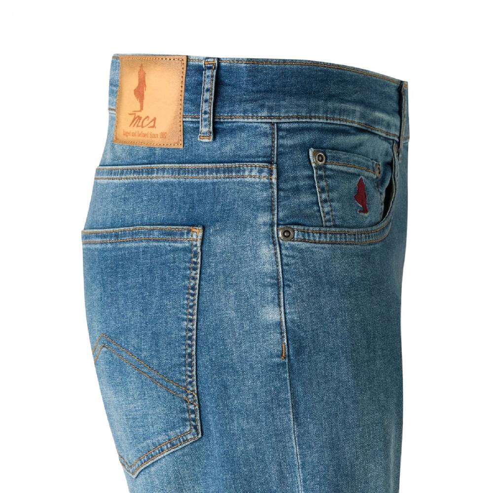 MCS Jeans mcs slim fit lavaggio chiaro denim leggero 8oz stretch Italia