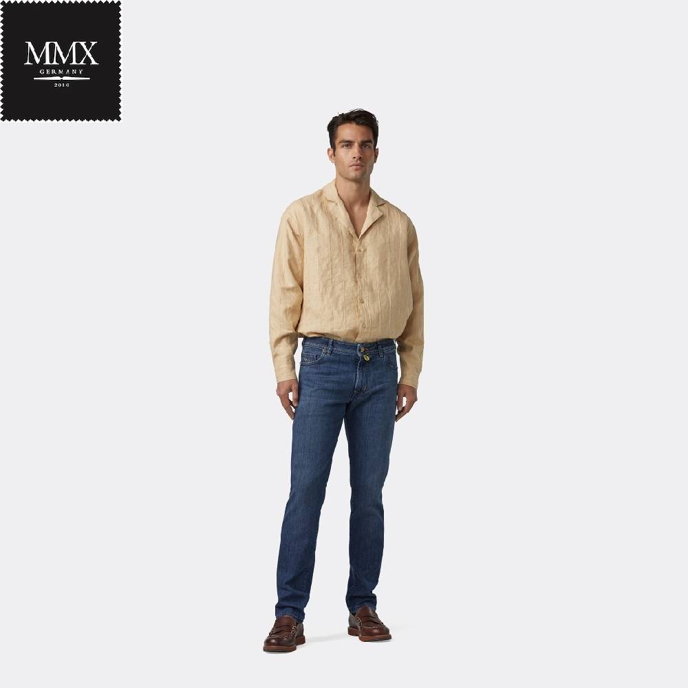 MMX Germany Jeans mmx blu stone washed stretch slim fit Vendita