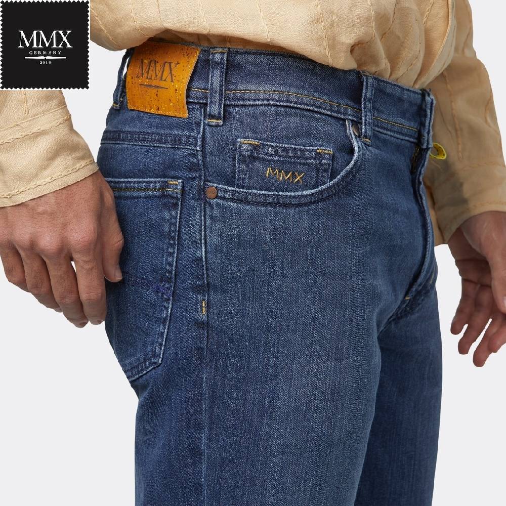 MMX Germany Jeans mmx blu stone washed stretch slim fit Vendita