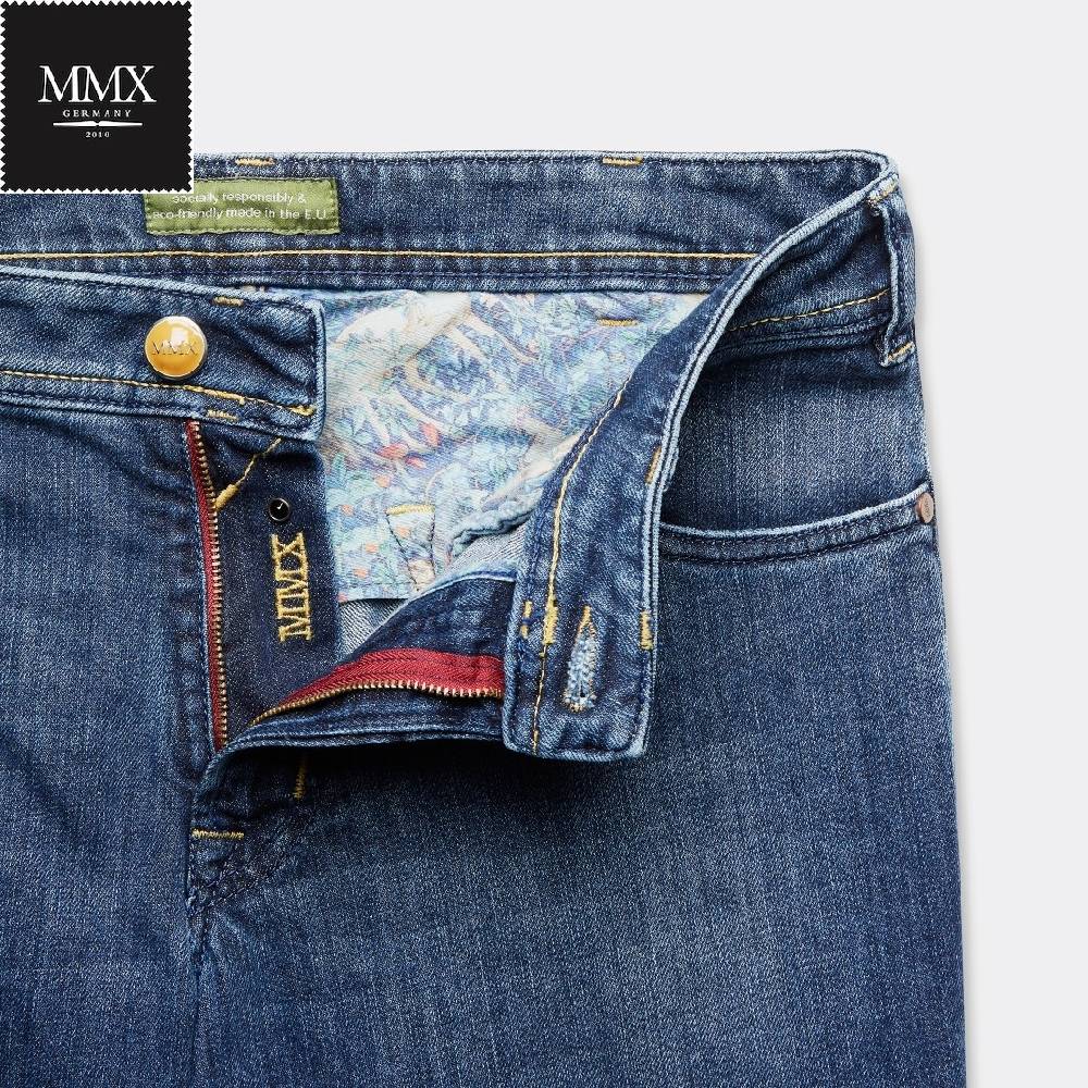 MMX Germany Jeans mmx blu stone washed stretch slim fit Vendita