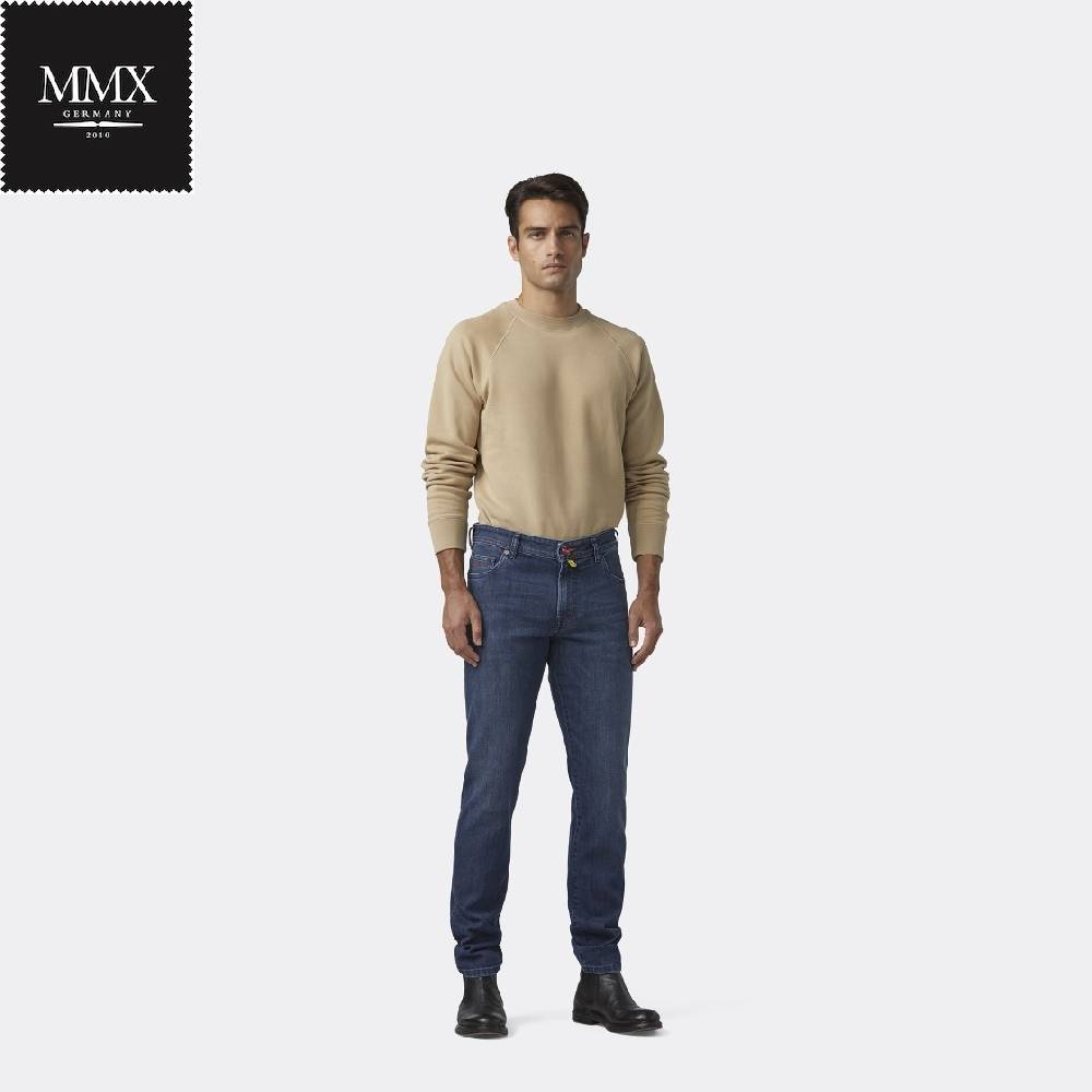MMX Germany Jeans blu stone mmx denim stretch slim fit Promozione
