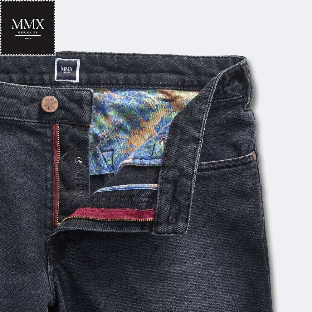 MMX Germany Jeans blu scuro mmx denim stretch autentico Pezzi Unici