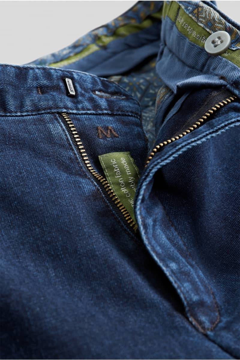 Meyer Pantalone in denim flex meyer blu stone modern fit Negozi Online