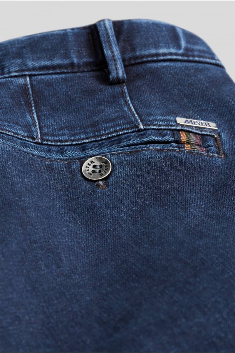 Meyer Pantalone in denim flex meyer blu stone modern fit Negozi Online