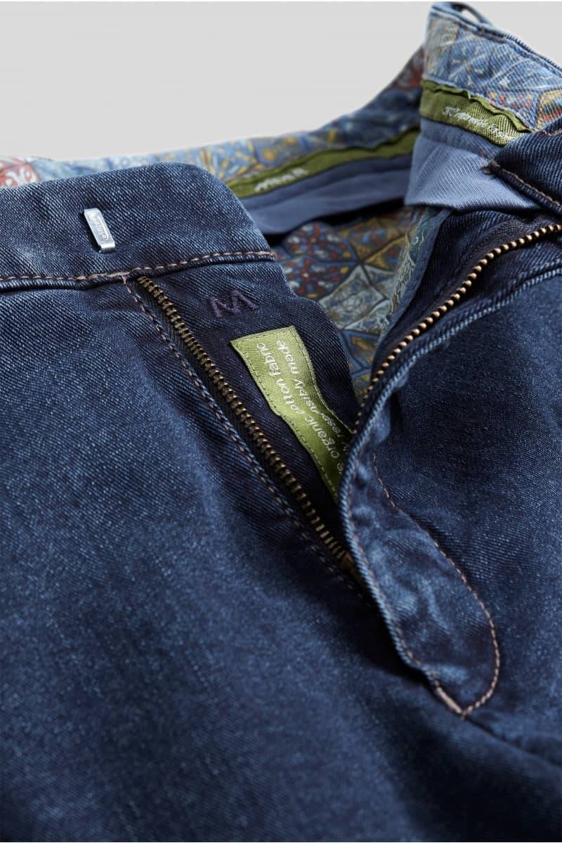 Meyer Pantalone meyer in denim blu stone super stretch regular fit Acquista Ora