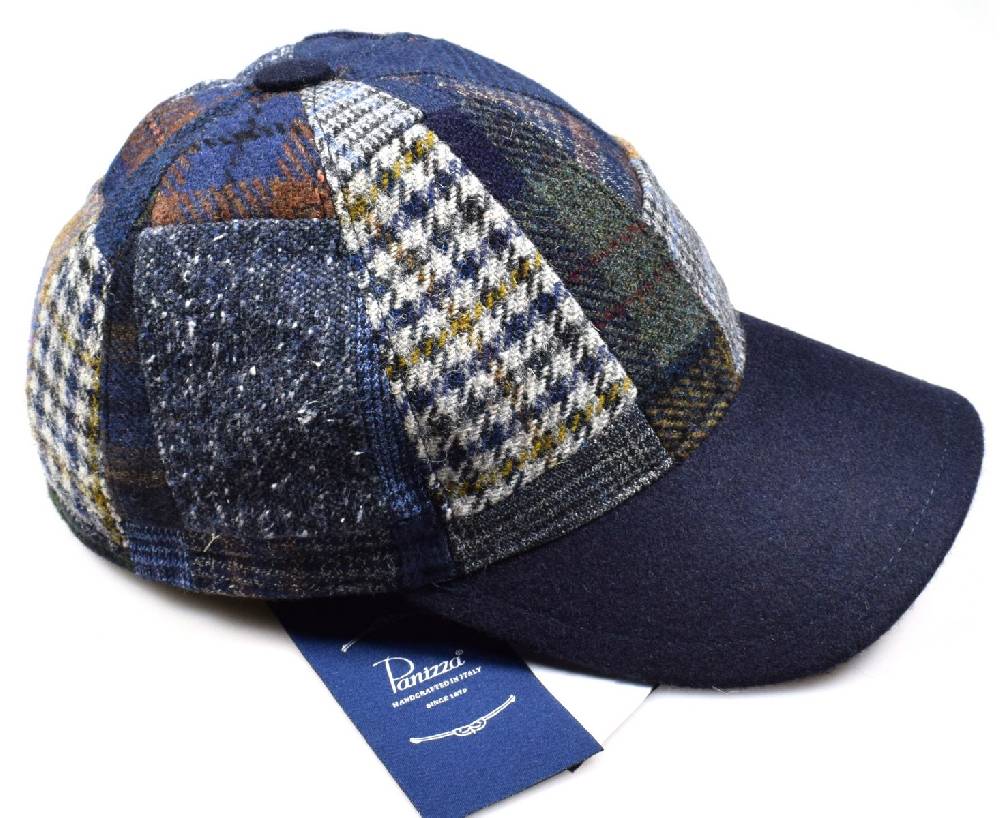 Panizza Cappello baseball panizza patchwork multicolor con paraorecchie Consegna Veloce
