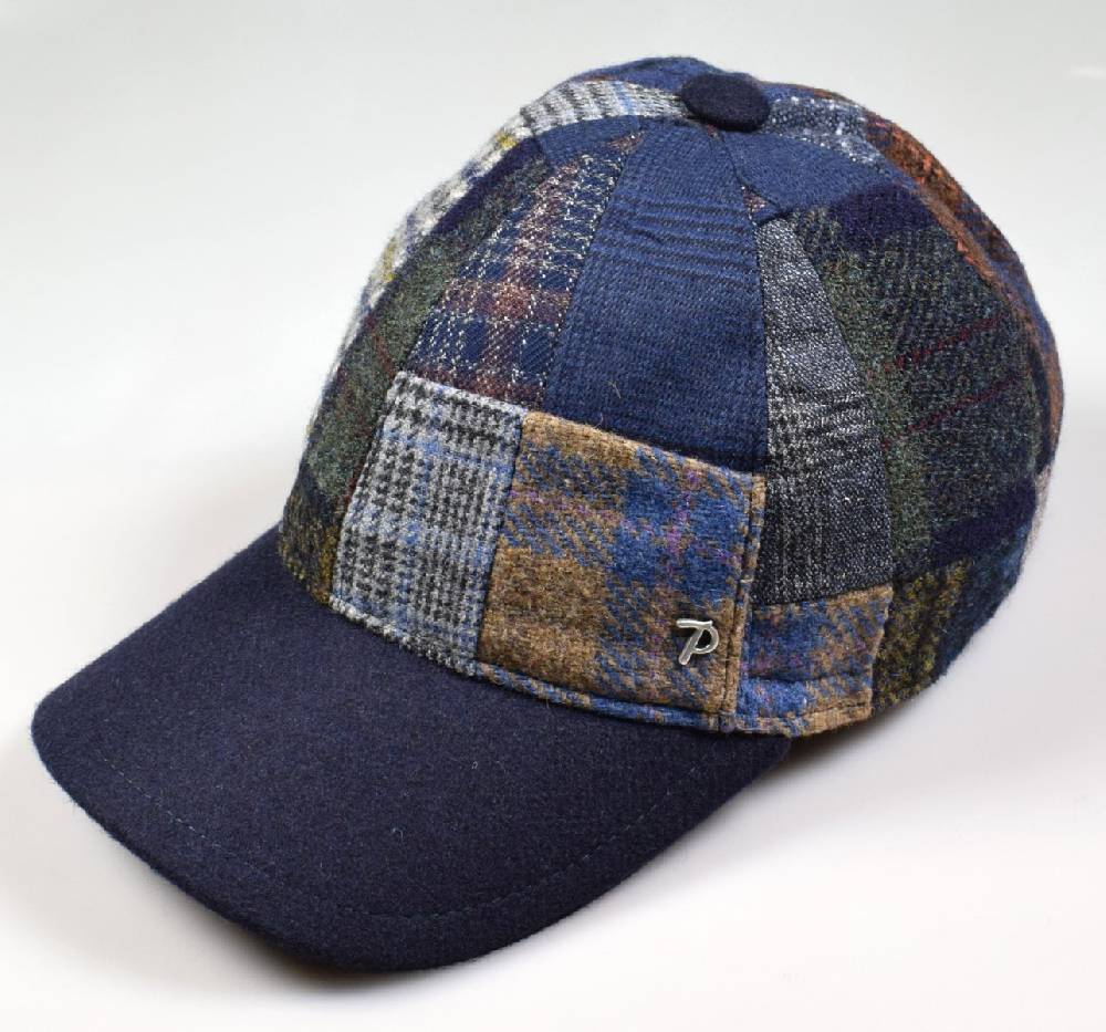 Panizza Cappello baseball panizza patchwork multicolor con paraorecchie Consegna Veloce
