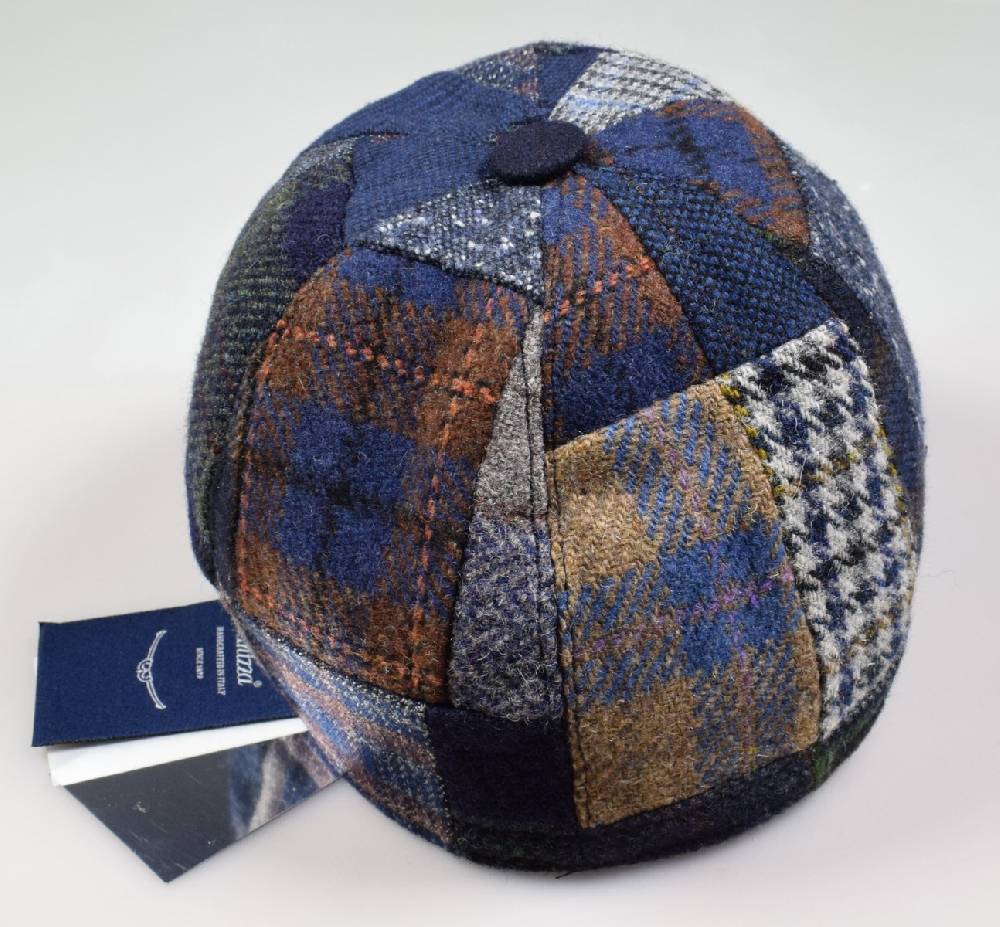 Panizza Cappello baseball panizza patchwork multicolor con paraorecchie Consegna Veloce