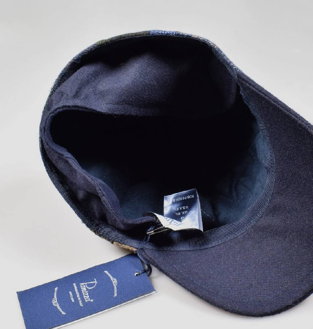 Panizza Cappello baseball panizza patchwork multicolor con paraorecchie Consegna Veloce