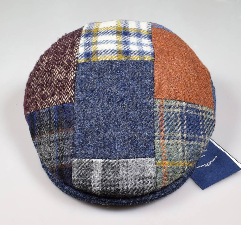 Panizza Berretto panizza patchwork multicolor in pura lana Promozione Limitata