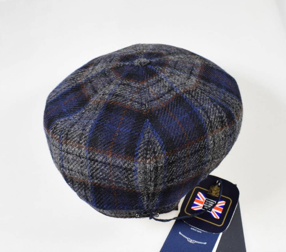 Panizza Cappello panizza fantasia british blu a quadri peaky blinders Outlet
