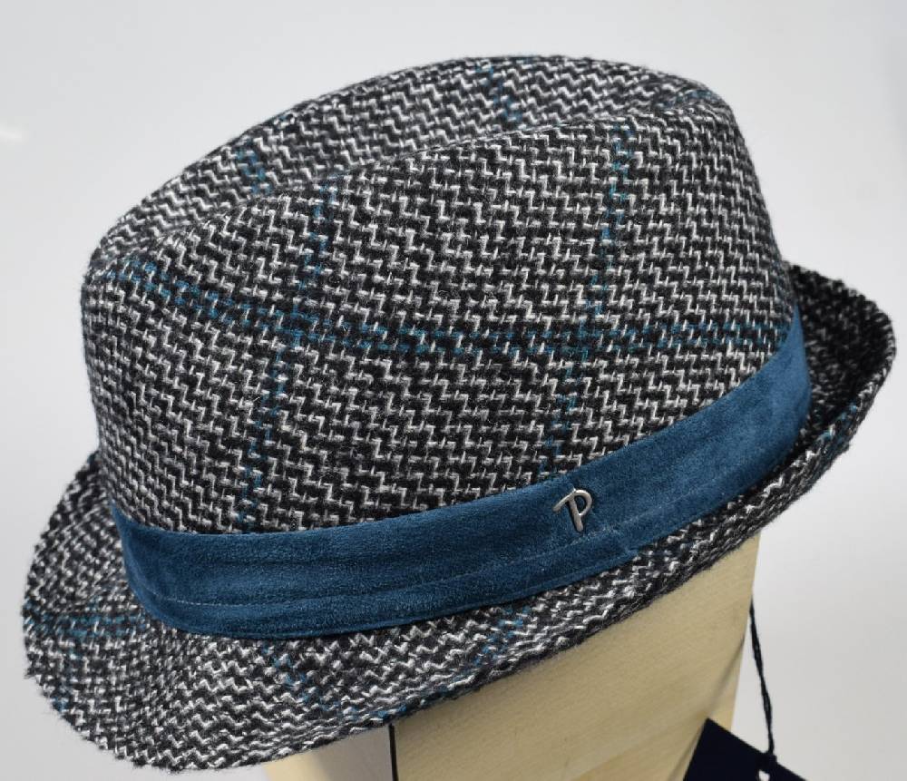 Panizza Cappello moda trilby panizza fantasia a quadri Vendite Flash