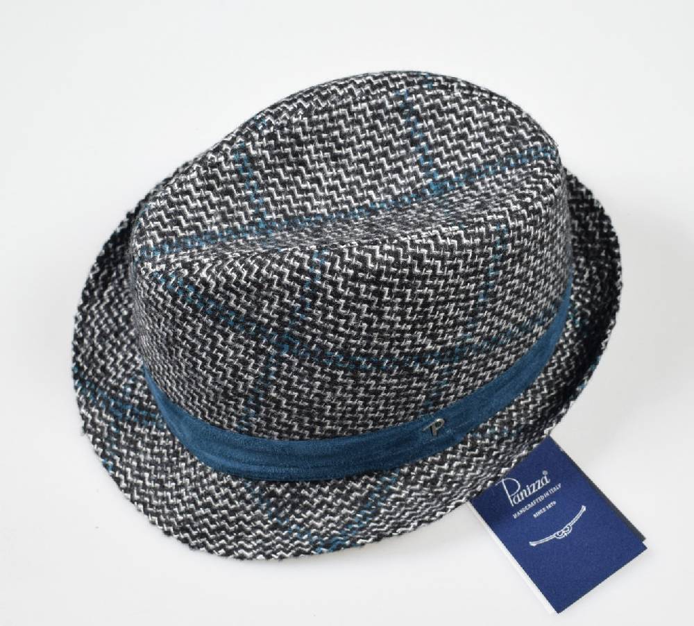 Panizza Cappello moda trilby panizza fantasia a quadri Vendite Flash