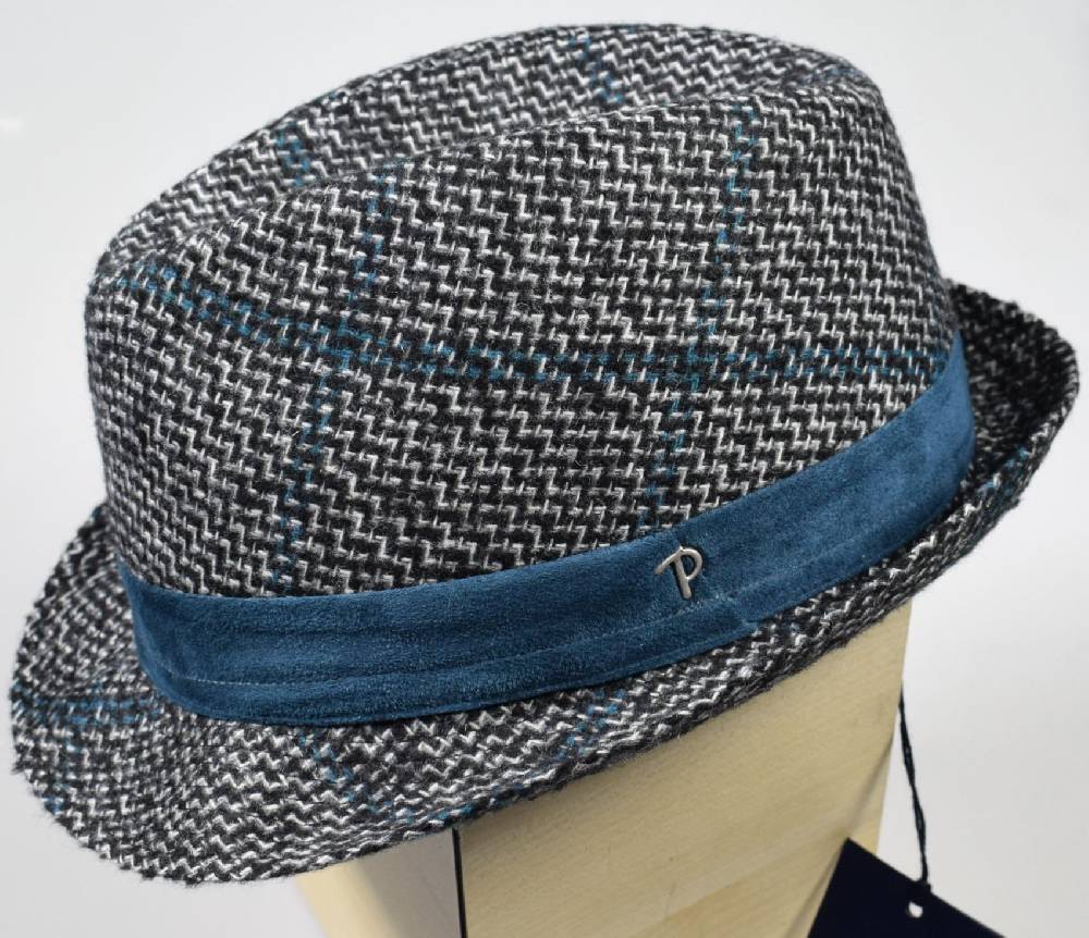 Panizza Cappello moda trilby panizza fantasia a quadri Vendite Flash