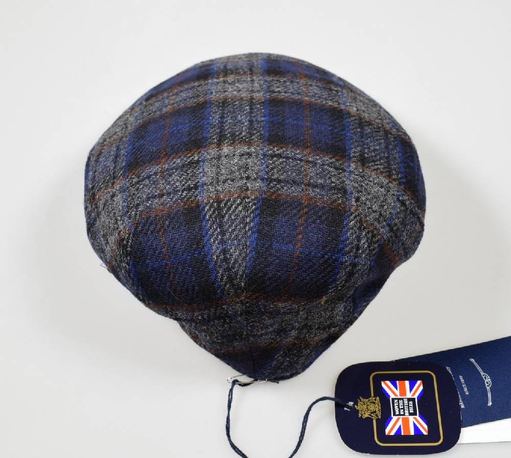 Panizza Berretto panizza blu fantasia british a quadri Vendita Calda