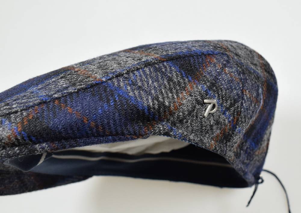 Panizza Berretto panizza blu fantasia british a quadri Vendita Calda