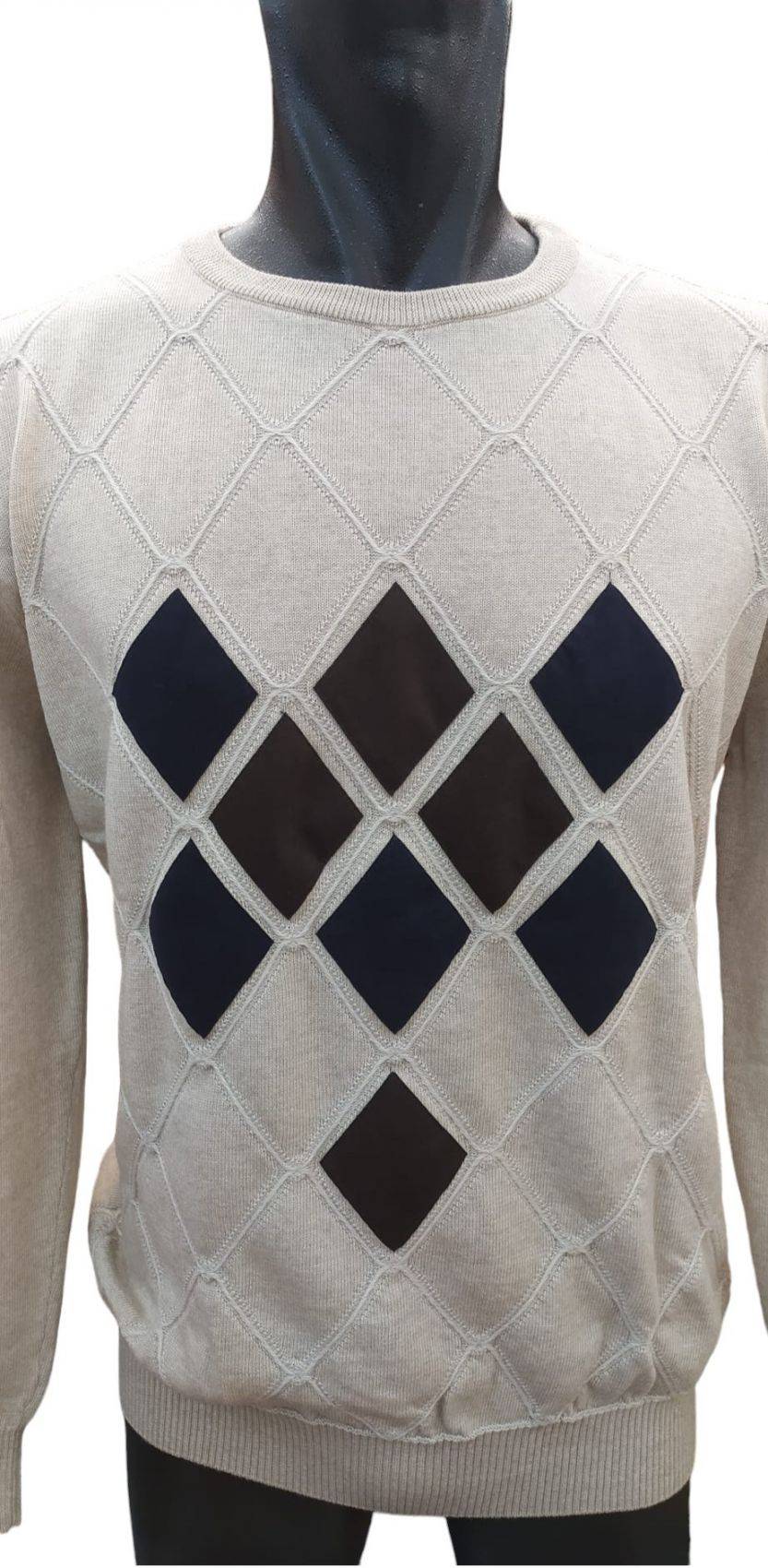 Green Coast Maglia beige girocollo green coast lana merinos zegna baruffa Vendite Flash