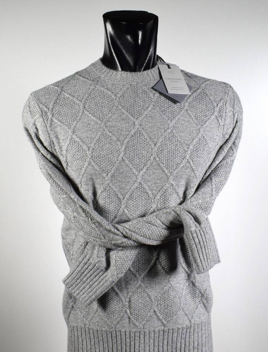 Cavalieri Milano Girocollo cavalieri milano intarsio misto cashmere 2025