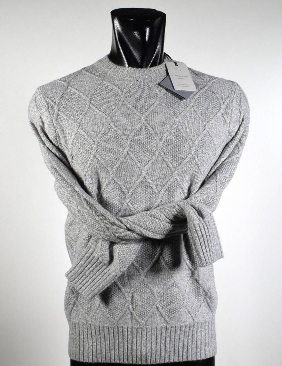 Cavalieri Milano Girocollo cavalieri milano intarsio misto cashmere 2025