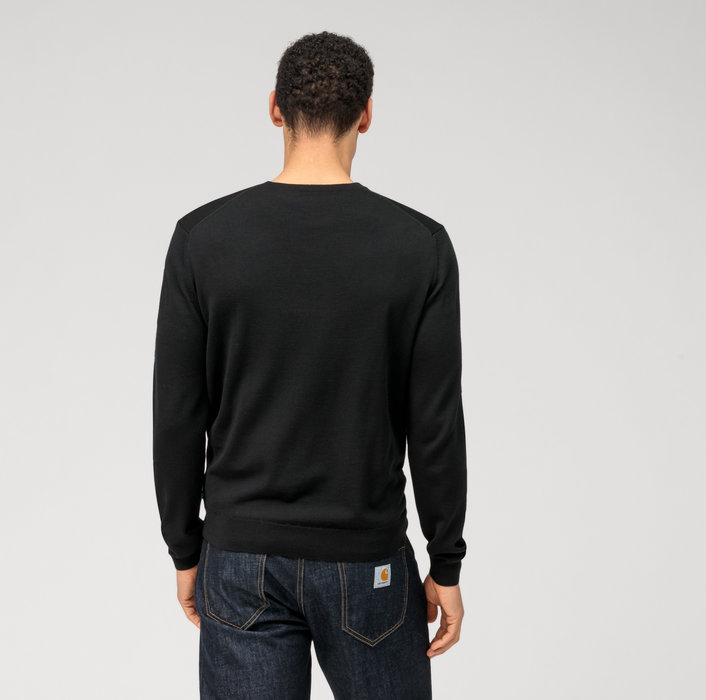 Olymp Pullover scollo a v nero olymp regular fit Acquista Ora