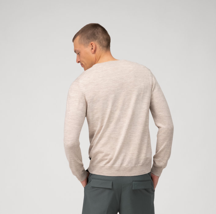 Olymp Pullover scollo a v beige olymp regular fit Fino Al -60%
