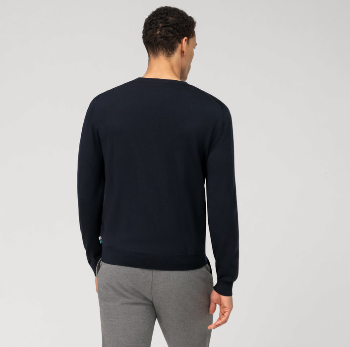 Olymp Pullover scollo a v blu olymp regular fit Shopping Online